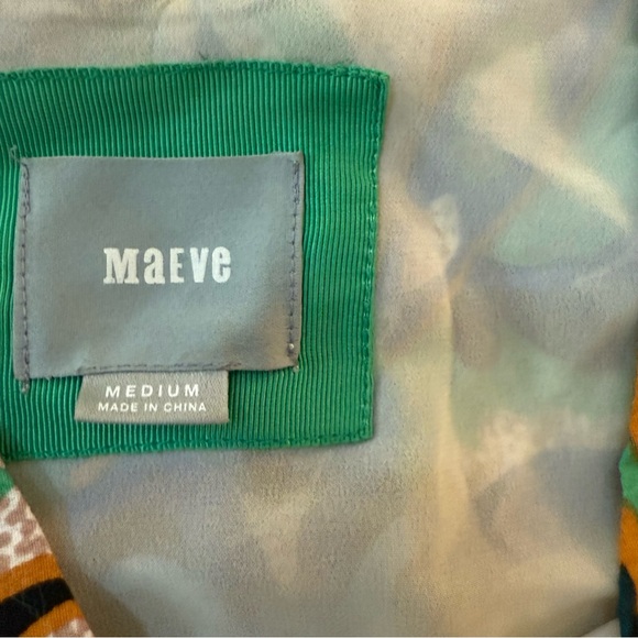 Anthropologie Maeve Folksong Bird Print Dress Sz Medium - Picture 8 of 8